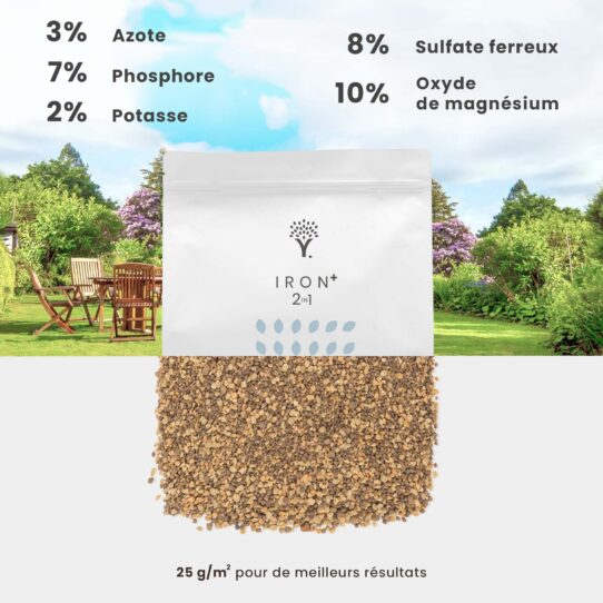 composition engrais gazon sulfate de fer